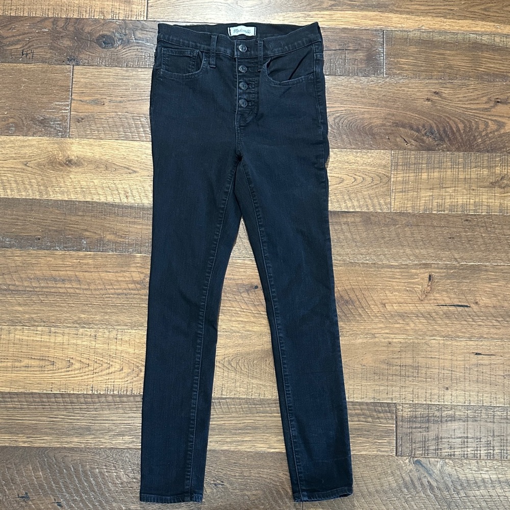 Madewell Mid Rise Black Jeans